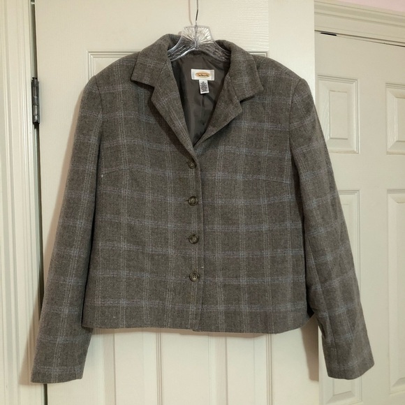 Vintage Talbot‎ 80’s women's wool and cashmere blend tweed blazer jacket size 14 - Picture 1 of 11